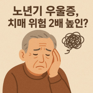 노년기 우울증과 치매 위험성